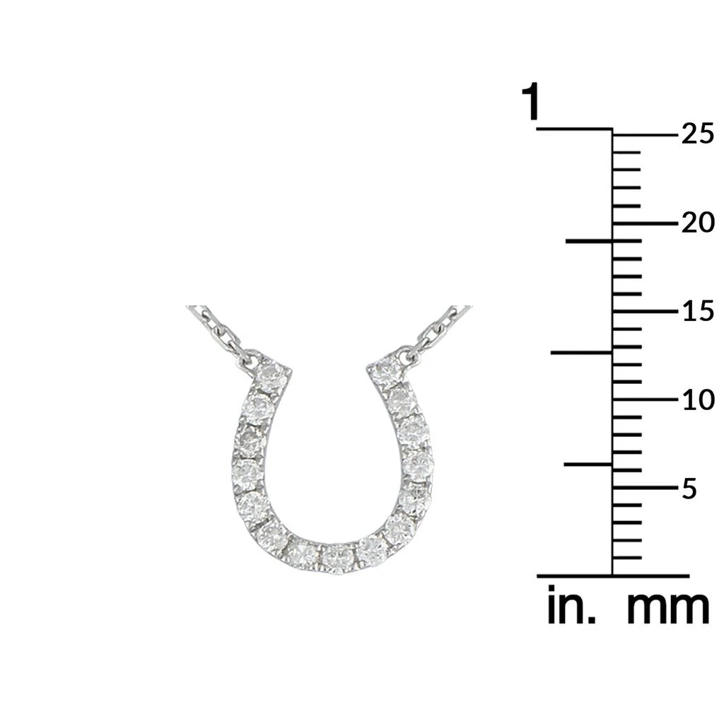 商品LB Exclusive|14K White Gold 0.30ct Diamond Necklace PN15869,价格¥5426,第4张图片详细描述