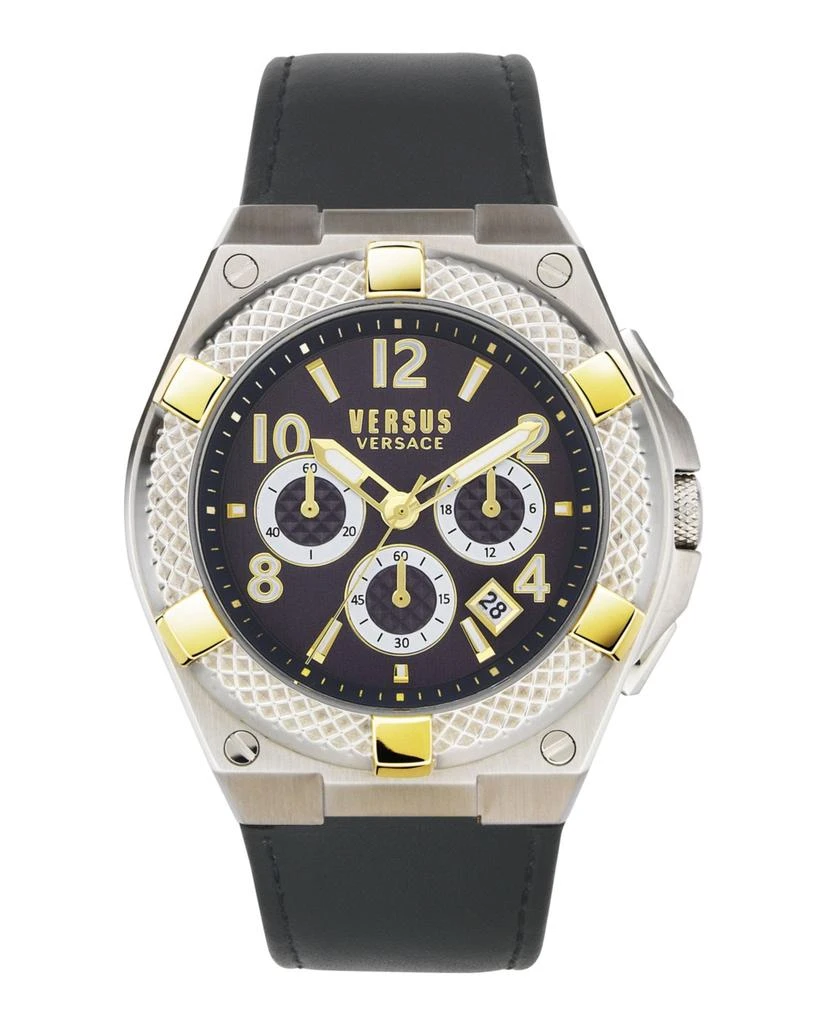 商品Versus Versace|Esteve Leather Watch,价格¥489,第1张图片