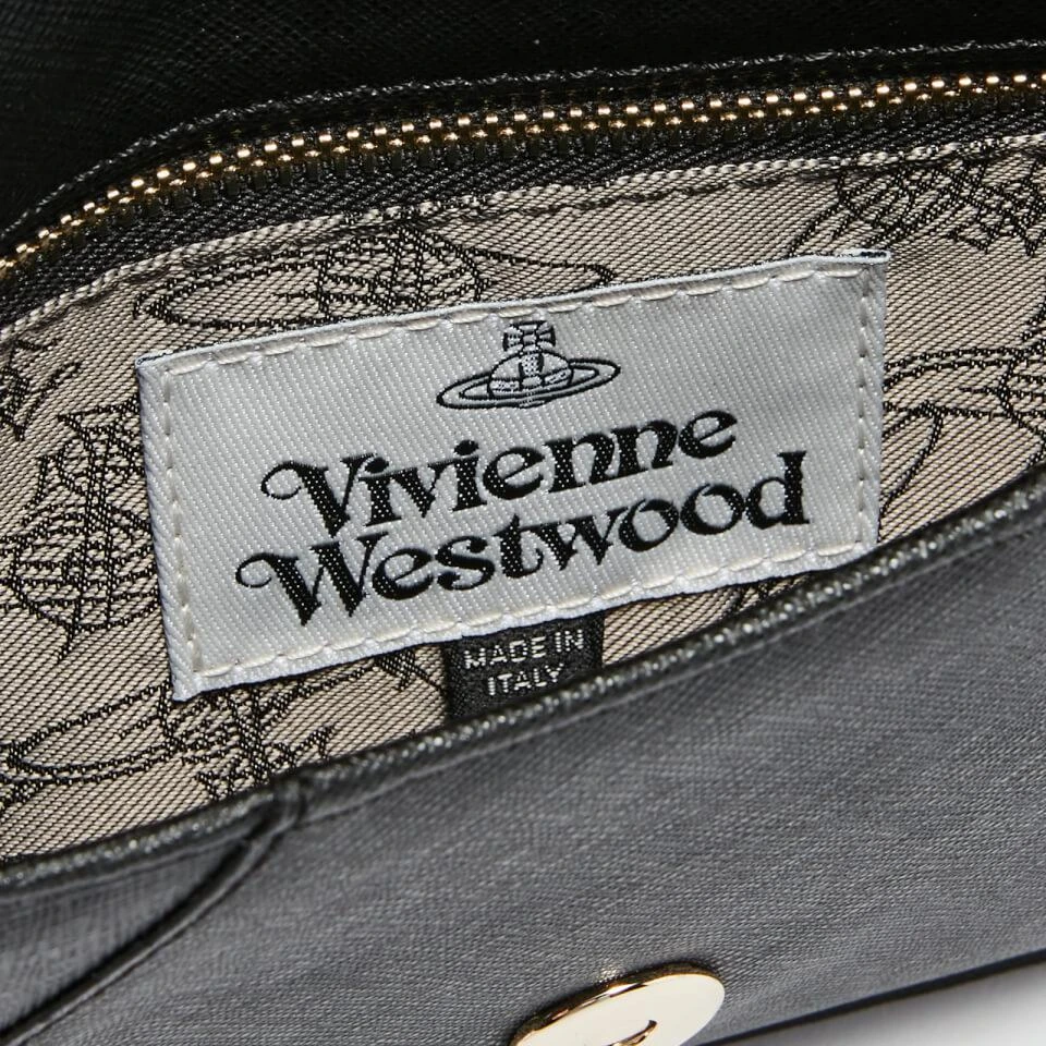 商品Vivienne Westwood|Vivienne Westwood Victoria Envelope Saffiano Leather Clutch Bag,价格¥958,第5张图片详细描述