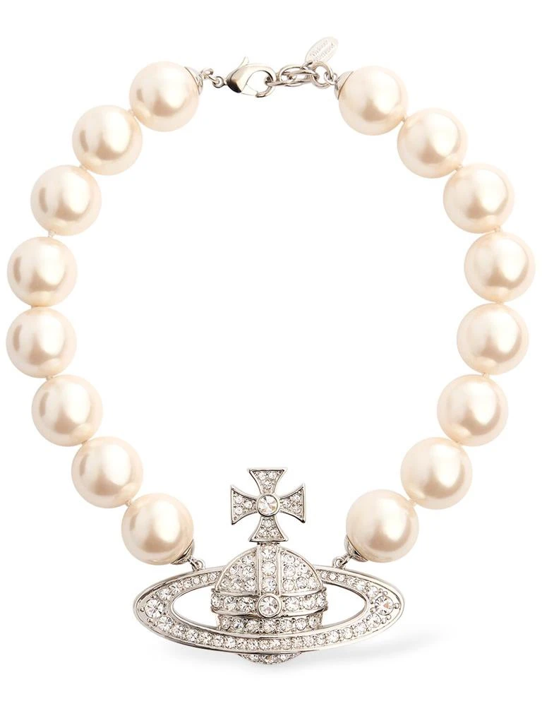商品Vivienne Westwood|Neysa Imitation Pearl Collar Necklace,价格¥4535,第1张图片