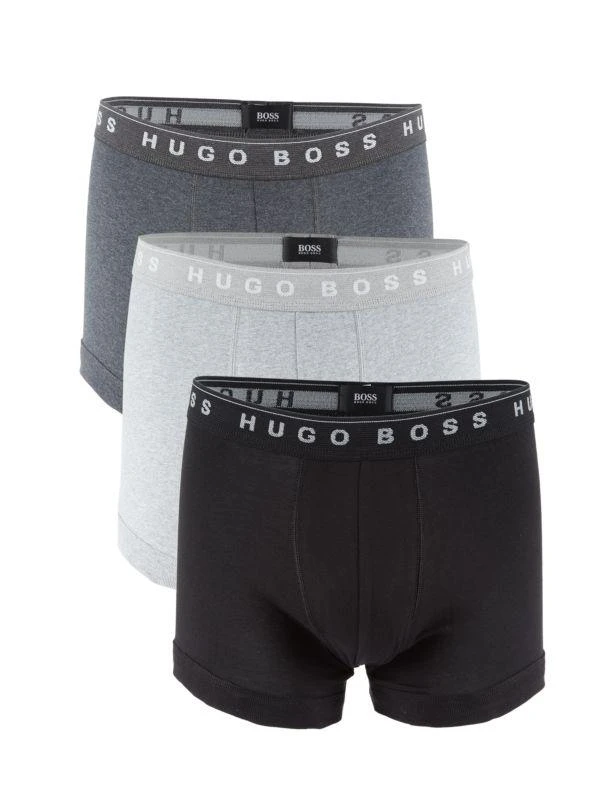 商品Hugo Boss|3-Pack Logo Boxer Briefs,价格¥188,第1张图片