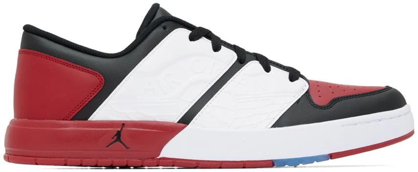 商品Jordan|Red & White Nu Retro 1 Low Sneakers,价格¥901,第1张图片