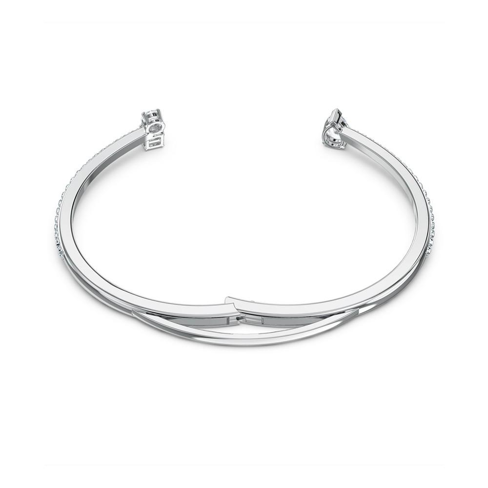Silver-Tone Crystal Cuff Bracelet商品第3张图片规格展示