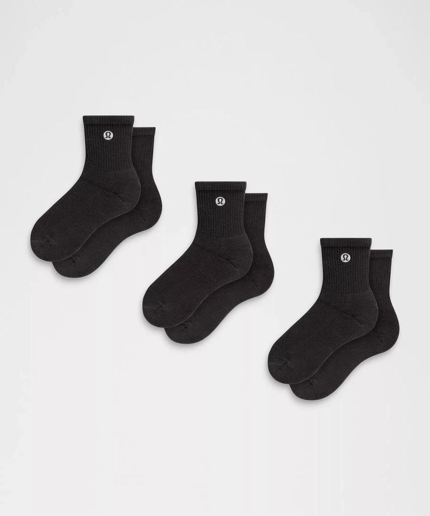 商品Lululemon|Unisex Daily Essential Quarter Socks *3 Pack,价格¥241,第1张图片