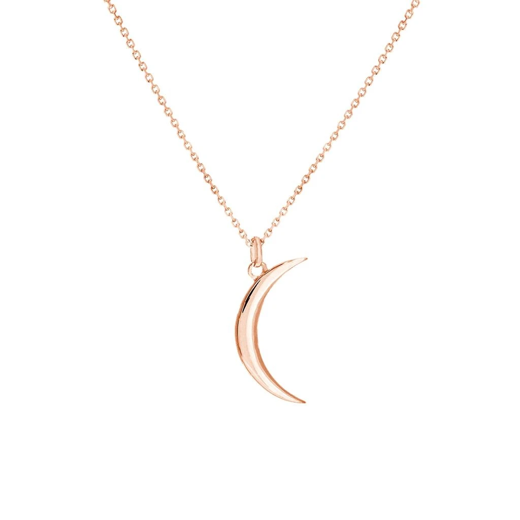 商品SSELECTS|14K Solid Rose Gold Dainty Crescent Necklace,价格¥2660,第3张图片详细描述