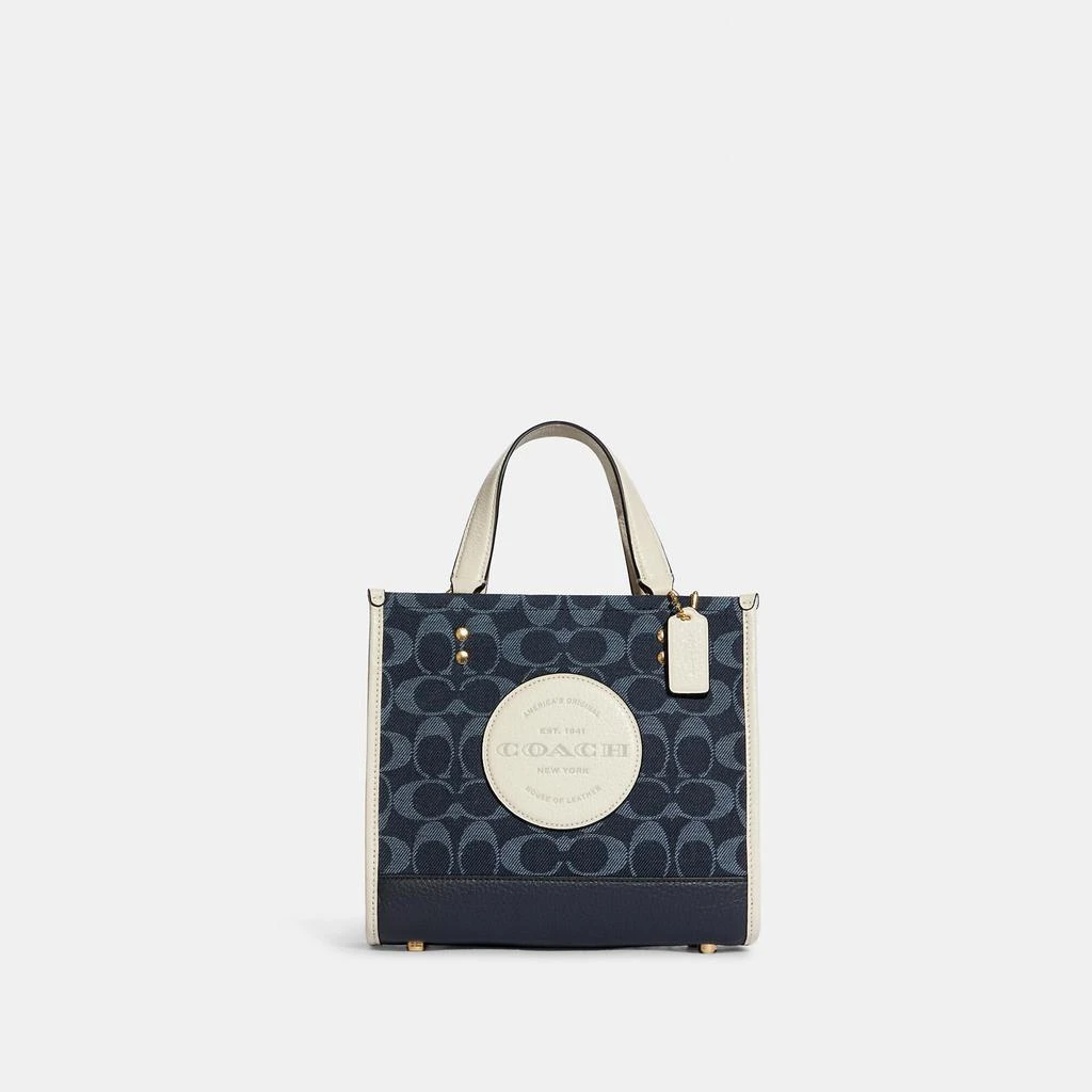 商品Coach|Coach Outlet Dempsey Tote 22 In Signature Jacquard With Coach Patch,价格¥1527,第1张图片