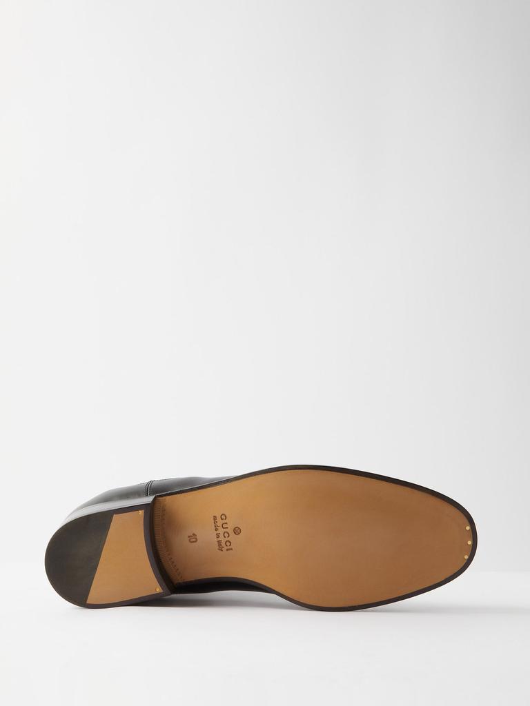 商品Gucci|Perforated-logo leather Chelsea boots,价格¥8113,第6张图片详细描述