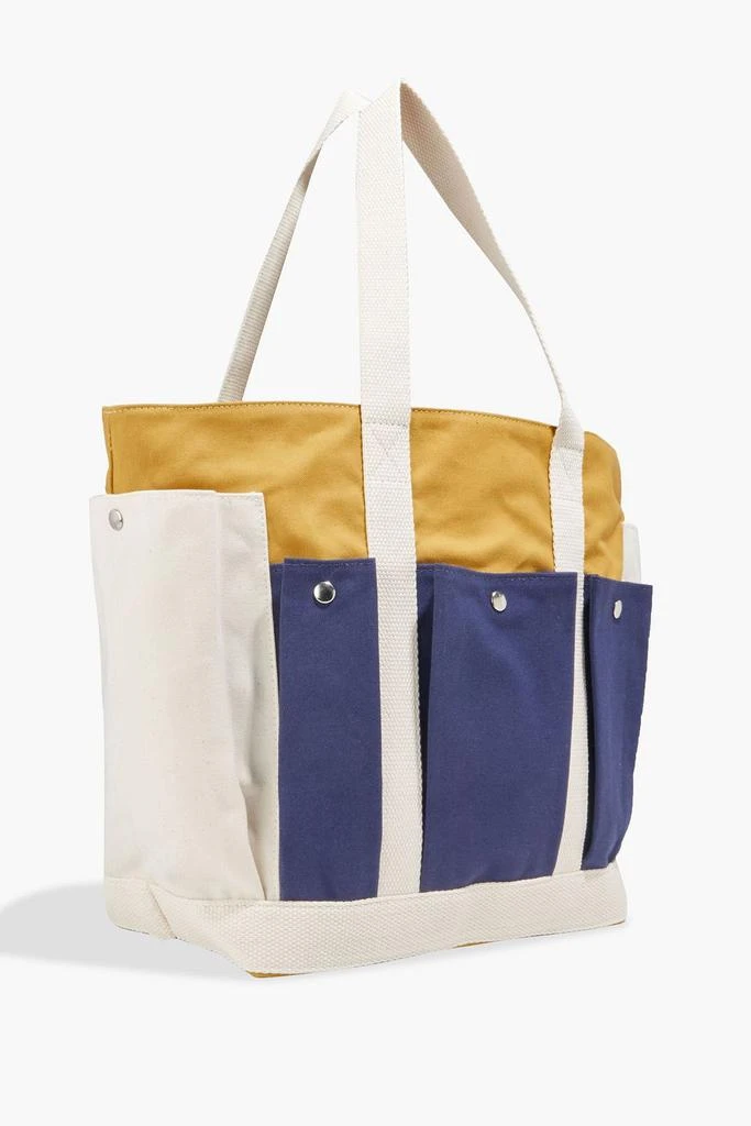 商品VANESSA BRUNO|Color-block cotton-canvas tote,价格¥913,第3张图片详细描述