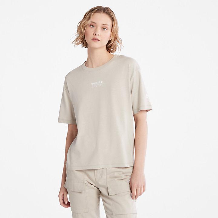 T-Shirt with Tencel™ x Refibra™ Technology for Women in Grey商品第1张图片规格展示