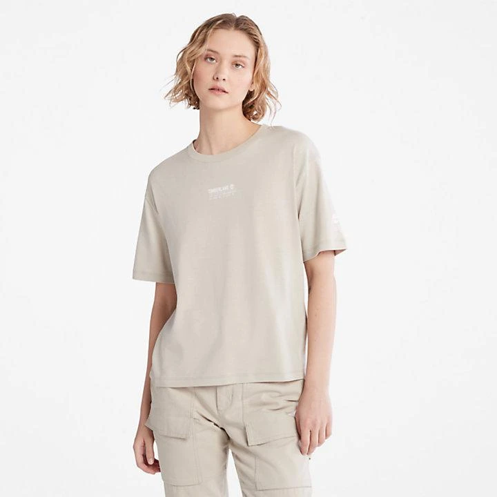商品Timberland|T-Shirt with Tencel™ x Refibra™ Technology for Women in Grey,价格¥222,第1张图片