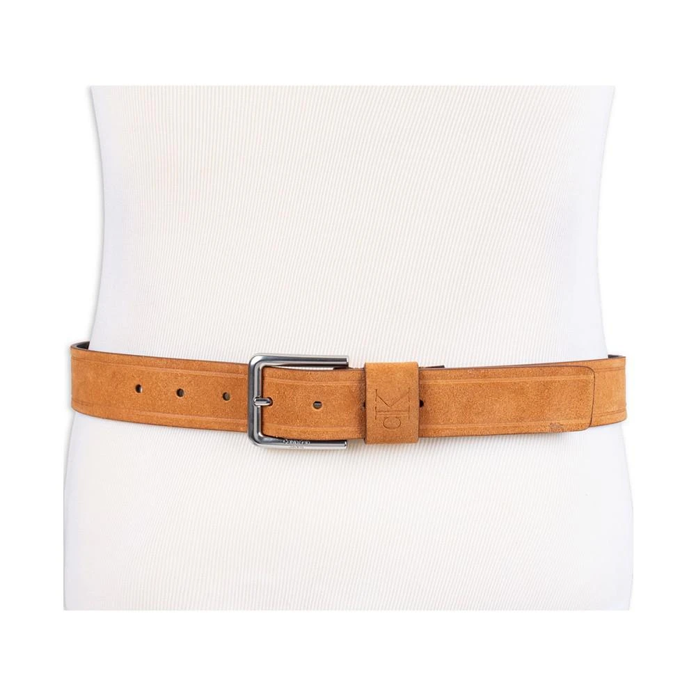 商品Calvin Klein|Men’s Casual Suede Embossed Jeans Belt,价格¥221,第5张图片详细描述
