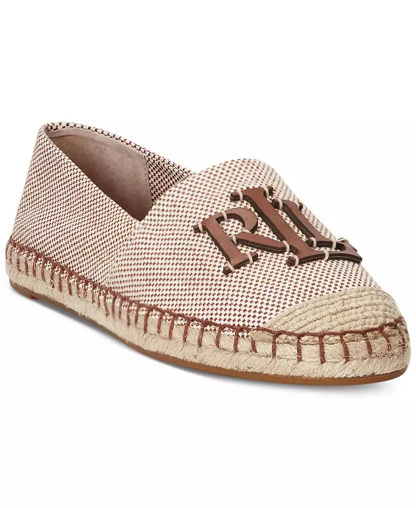 商品Ralph Lauren|Women's Cameron Logo Slip-On Espadrille Flats,价格¥932,第1张图片