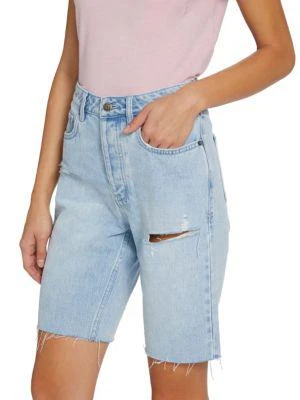 商品Ksubi|Brooklyn Distressed Denim Long Shorts,价格¥396,第4张图片详细描述