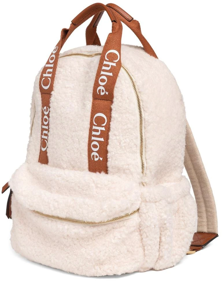 商品Chloé|Organic Canvas Backpack W/ Logo,价格¥2696,第1张图片