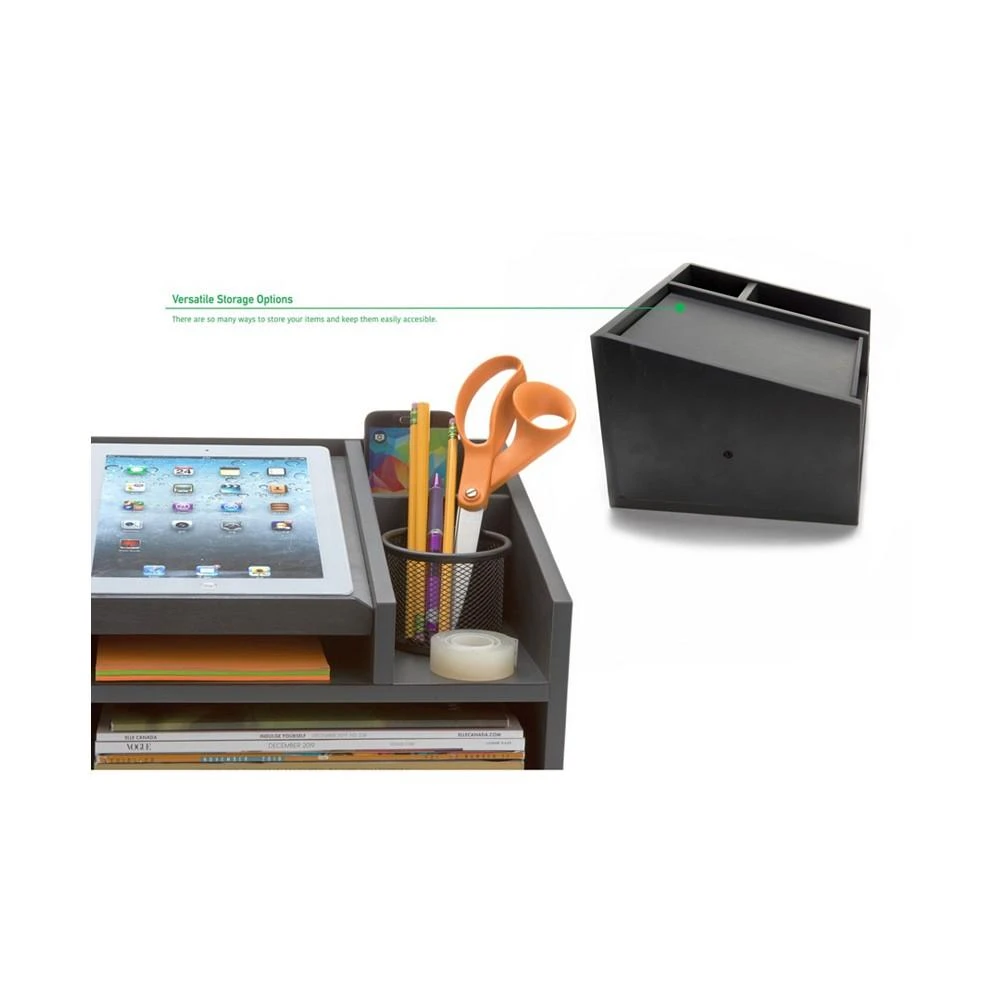 商品Mind Reader|Wood Office Desk Organizer,价格¥417,第3张图片详细描述
