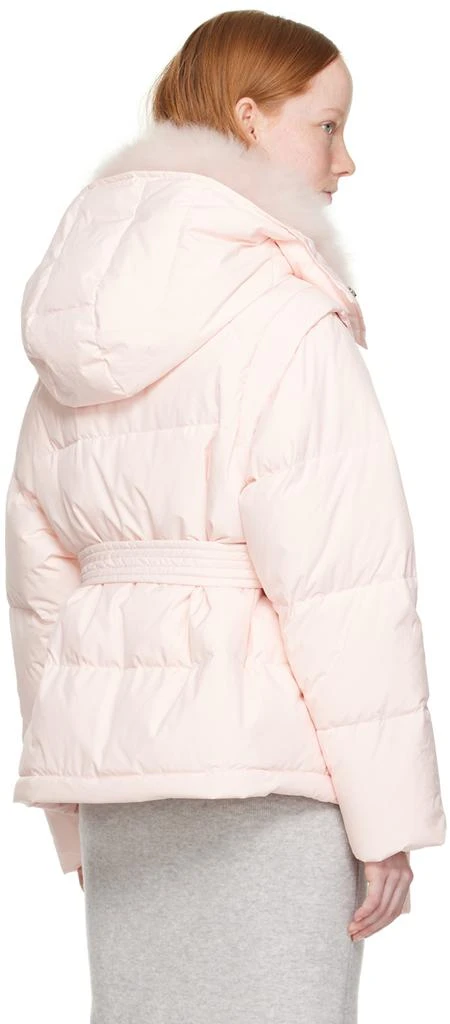 商品Yves Salomon|Pink Quilted Down Jacket,价格¥3258,第3张图片详细描述