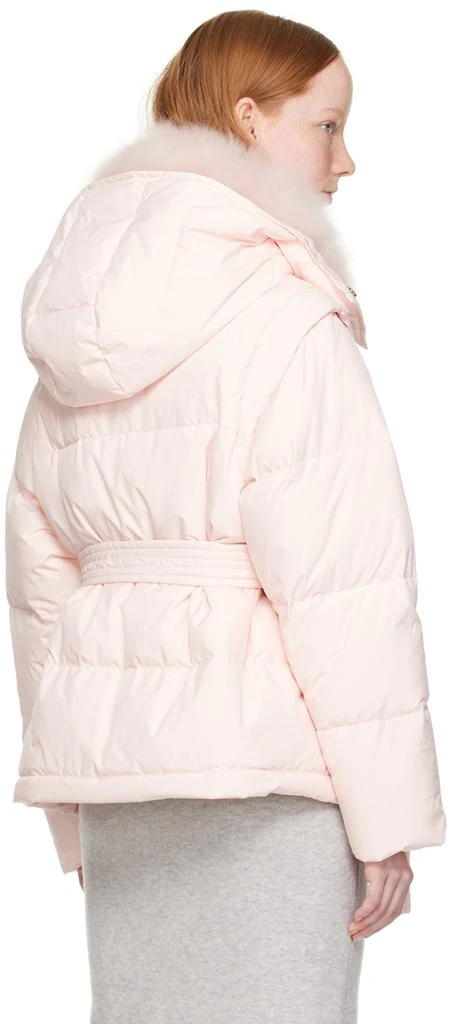 商品Yves Salomon|Pink Quilted Down Jacket,价格¥2643,第3张图片详细描述