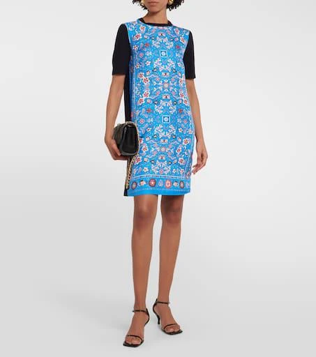 商品Tory Burch|真丝与羊毛迷你连衣裙,价格¥3642,第2张图片详细描述