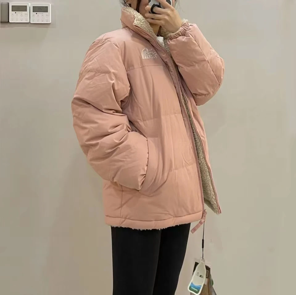 【享贝家】（国内现货-LY）北面 FW22 户外休闲双面穿羽绒服 棉服 男女同款 粉色 NJ1DN77CPPI 商品