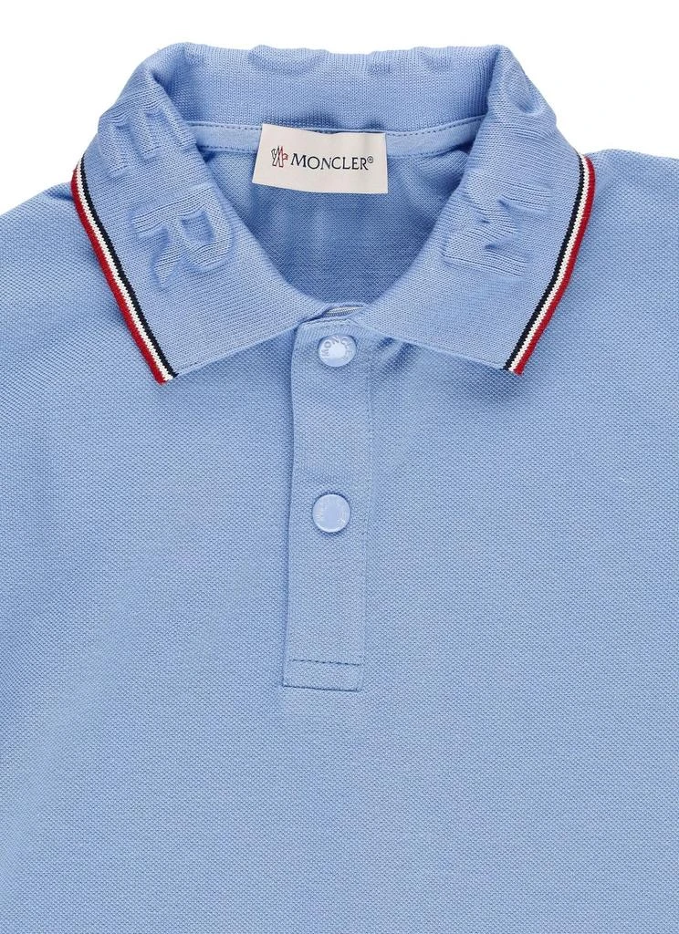 商品Moncler|Moncler Enfant Logo Patch Long-Sleeved Polo Shirt,价格¥1584,第3张图片详细描述