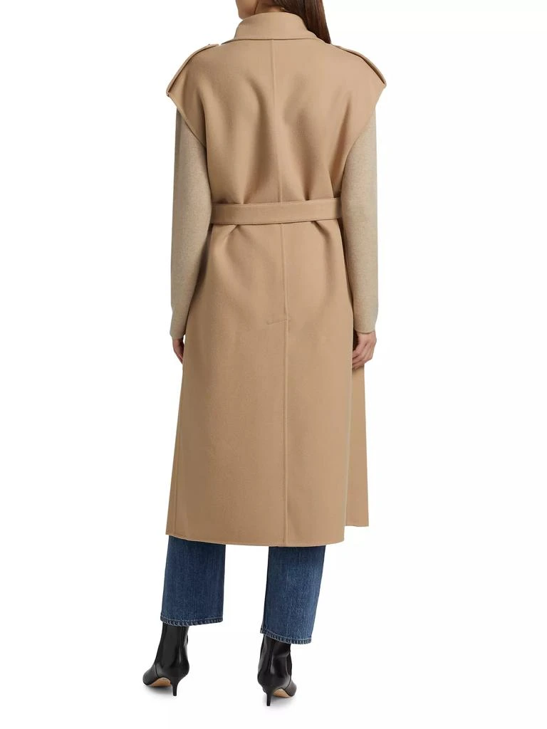 商品Jil Sander|Sleeveless Wool Trench Coat,价格¥22717,第5张图片详细描述