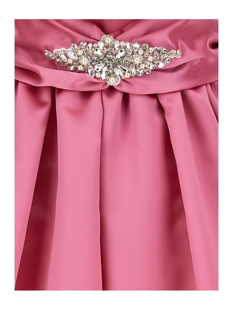 商品MONNALISA|Monnalisa Embellished Ruffled Flared Dress,价格¥2751,第4张图片详细描述