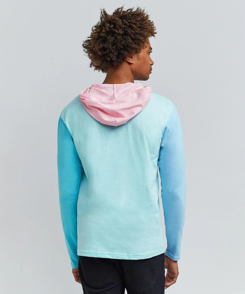 Color Block Long Sleeve Light Pastel Hoodie 商品