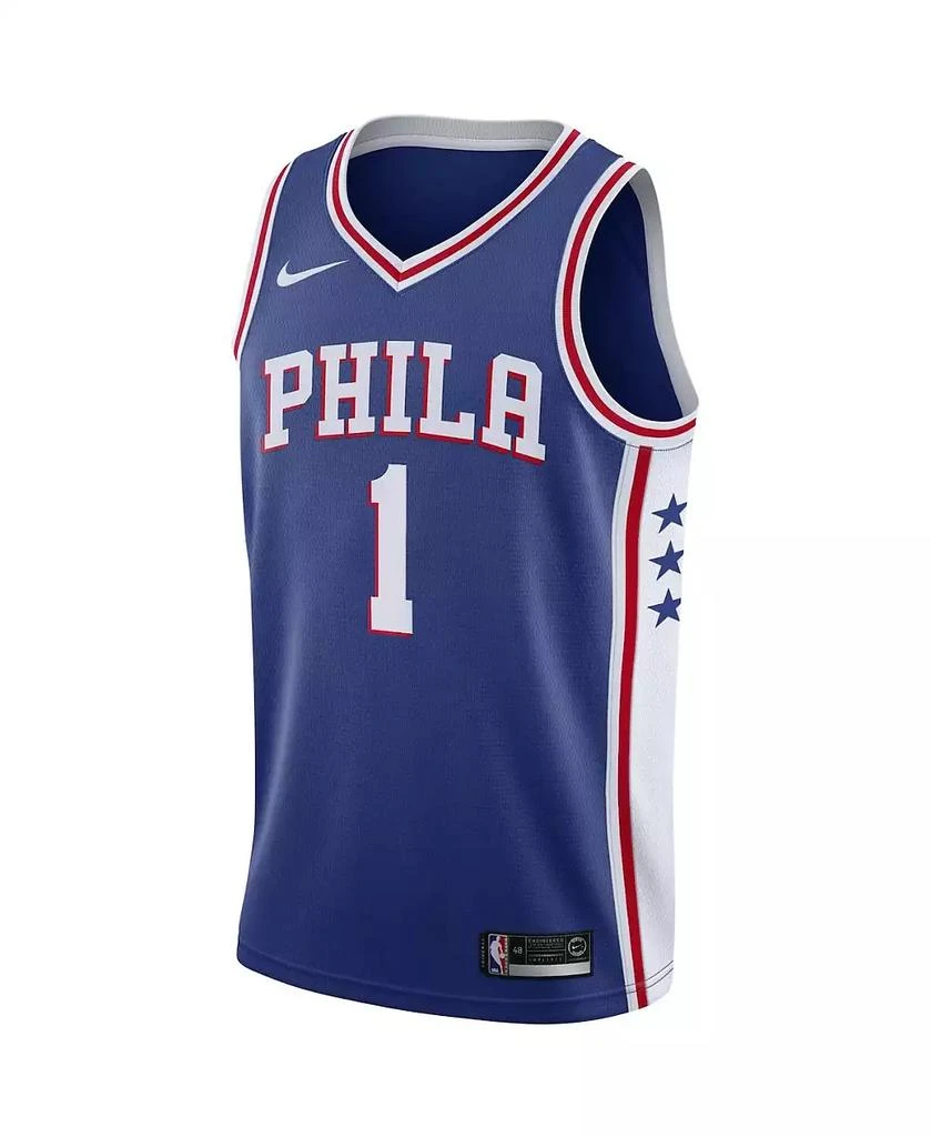 商品NIKE|Men's James Harden Royal Philadelphia 76ers 2021/22 Swingman Jersey - Icon Edition,价格¥654,第2张图片详细描述