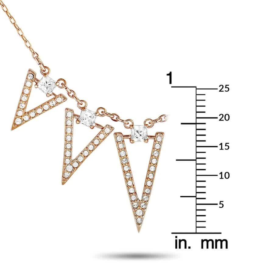 商品Swarovski|Funk Rose Gold Plated Crystal Chain Necklace,价格¥521,第3张图片详细描述