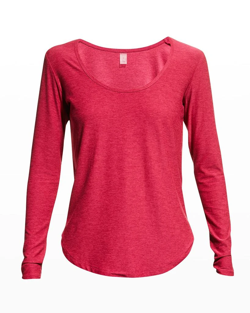 商品Beyond yoga|Scooped Long-Sleeve Pullover Top,价格¥253,第2张图片详细描述
