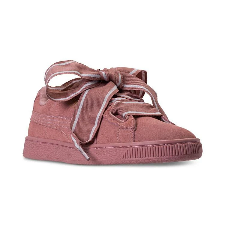 商品Puma|Heart 麂皮丝带运动鞋,价格¥250,第1张图片