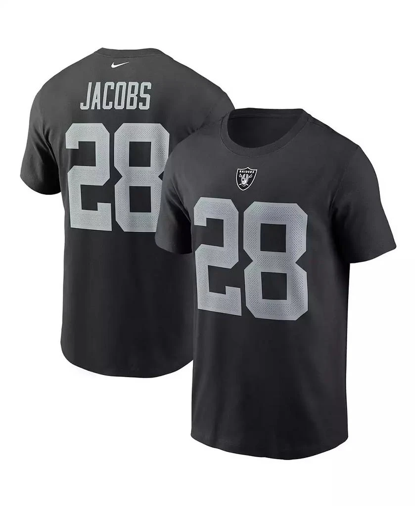 商品NIKE|Las Vegas Raiders Men's Pride Name and Number Wordmark T-Shirt Josh Jacobs,价格¥300,第1张图片