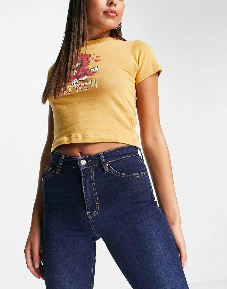 商品Topshop|Topshop Jamie flare jeans in indigo,价格¥271,第4张图片详细描述