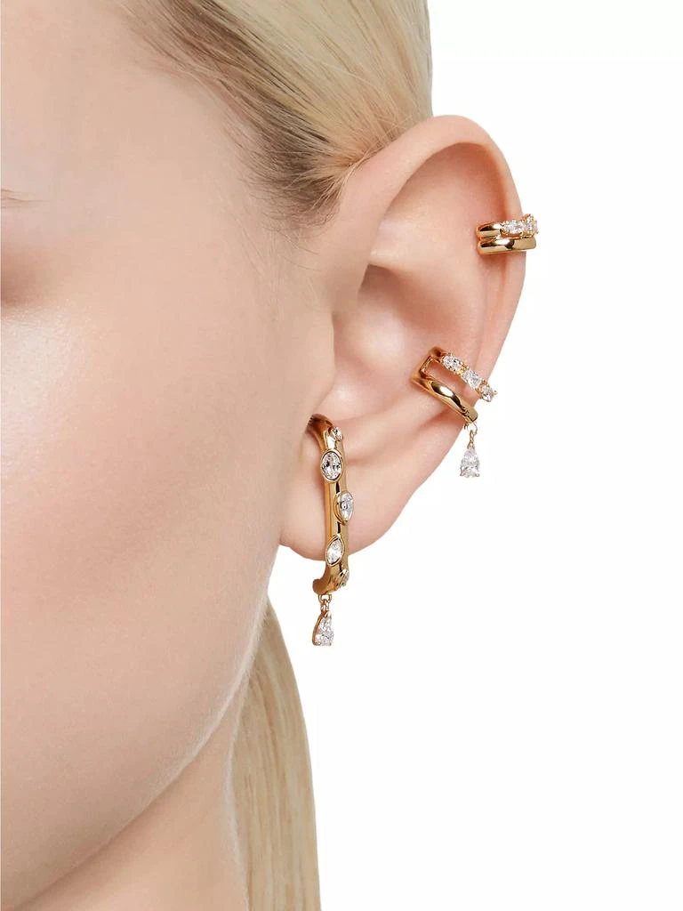 商品Swarovski|Imber Goldtone & Crystal 3-Piece Ear Cuff Set,价格¥1267,第2张图片详细描述