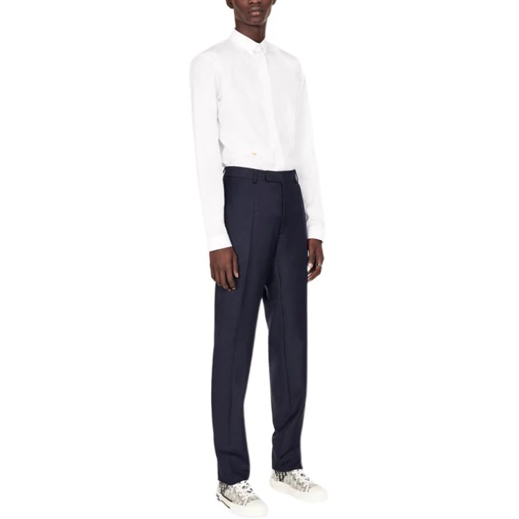 商品[国内直发] Dior|迪奥 季度新品 小蜜蜂刺绣单排扣休闲长袖衬衫 男款 白色,价格¥6579,第4张图片详细描述