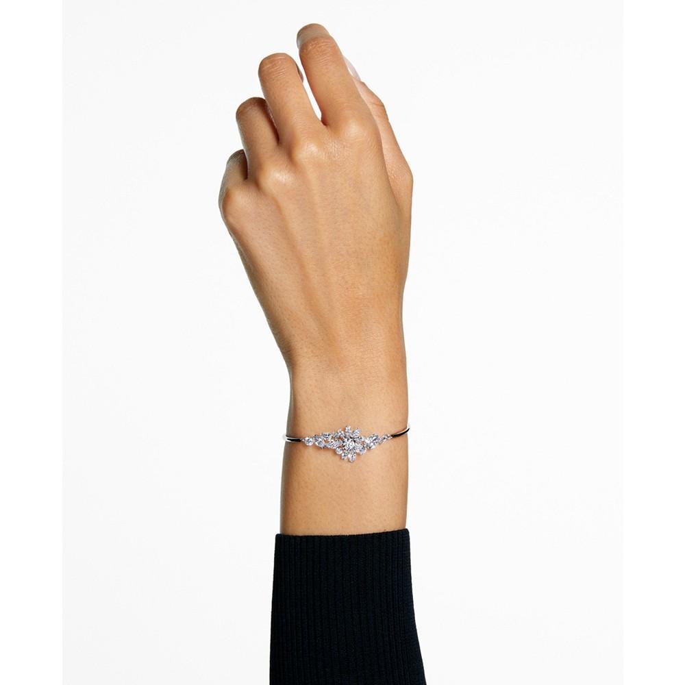 商品Swarovski|Silver-Tone Gema Crystal Bangle Bracelet,价格¥1365,第6张图片详细描述