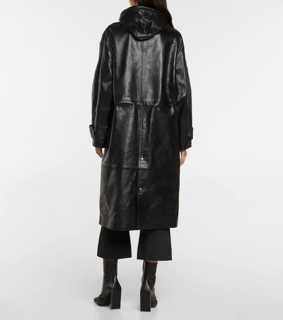 商品Acne Studios|Oversized leather duffel coat,价格¥23248,第5张图片详细描述