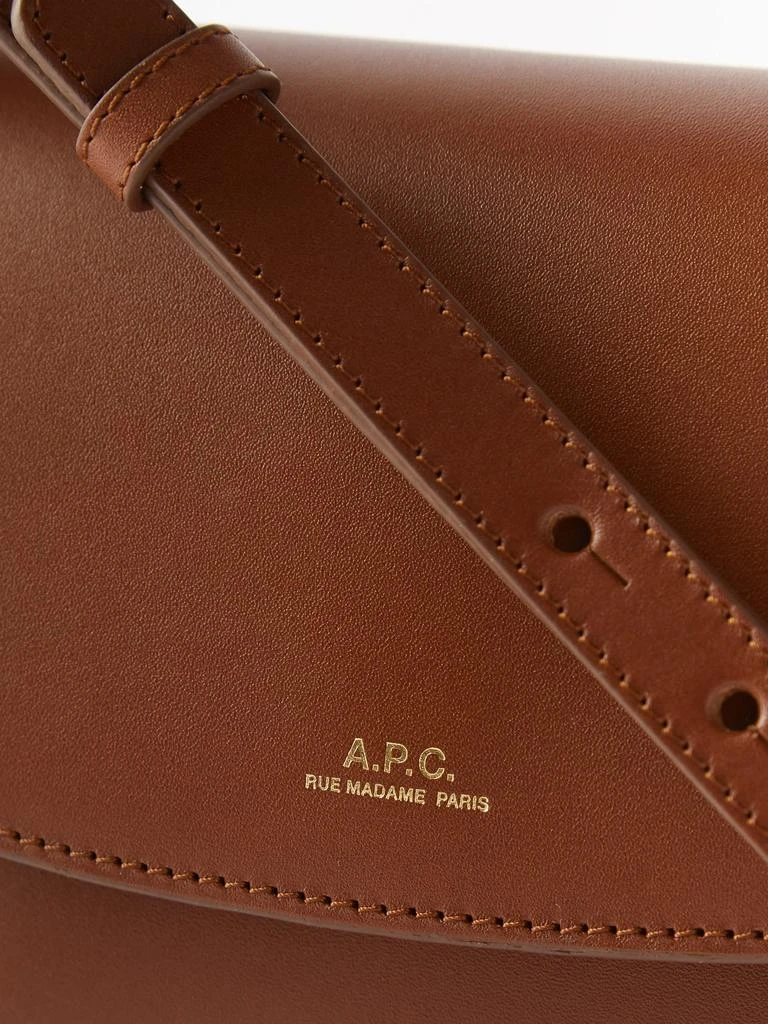 商品A.P.C.|Sarah smooth-leather cross-body bag,价格¥4616,第5张图片详细描述