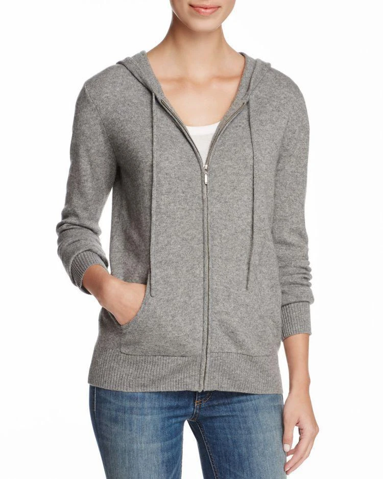 商品Bloomingdale's|Cashmere Zip-Front Hoodie - 100% Exclusive,价格¥592,第1张图片