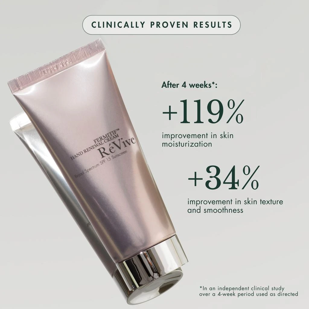 商品Revive|RéVive Skincare Fermitif Hand Renewal Cream Broad Spectrum SPF15 Sunscreen 100ml,价格¥740,第2张图片详细描述