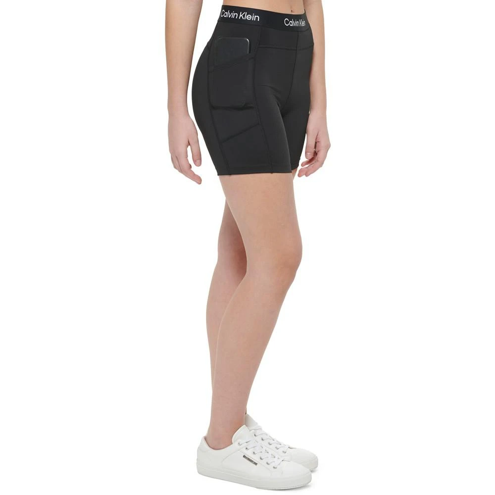 商品Calvin Klein|Women's Logo-Graphic Pull-On Biker Shorts,价格¥194,第3张图片详细描述