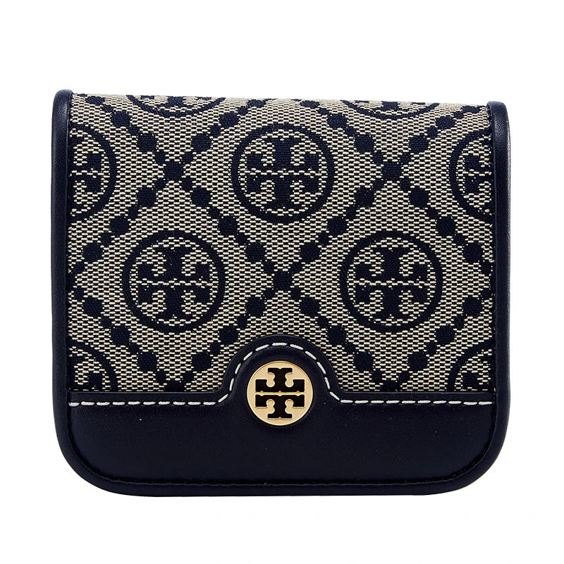 TORY BURCH 托里伯奇TB钱包 女士随身便携时尚金属徽标经典logo提花钱包134532-371 商品