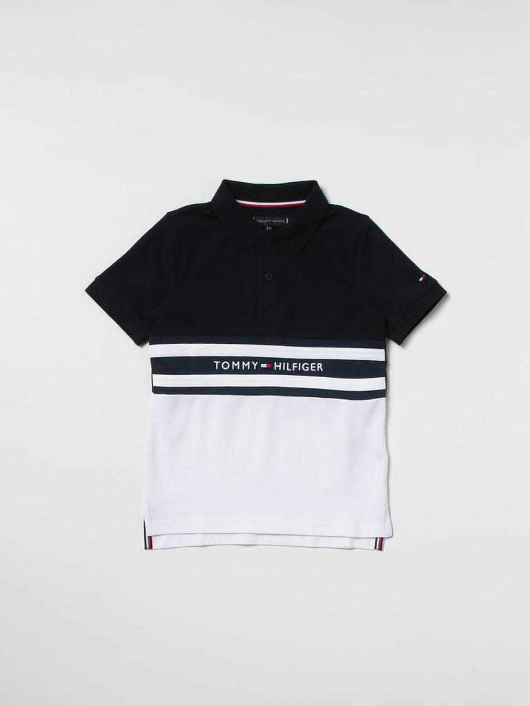 Tommy Hilfiger two-tone polo shirt商品第1张图片规格展示