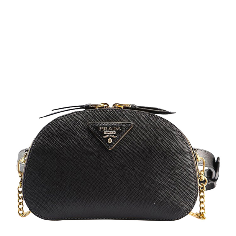 Prada 普拉达 新款黑色中号女士腰包 1BL023-NZV-F0002商品第1张图片规格展示