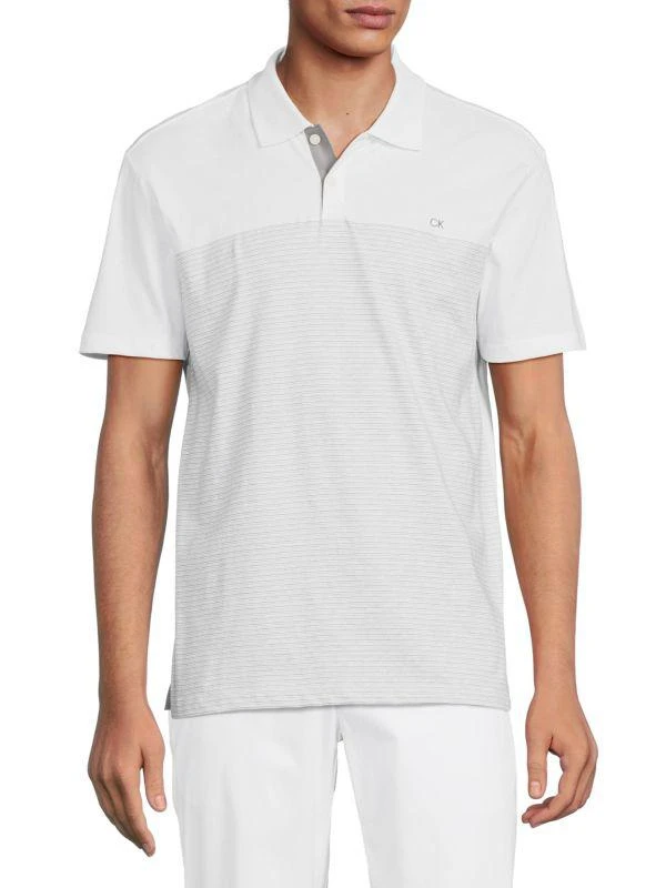 商品Calvin Klein|Placement Striped Polo,价格¥228,第1张图片