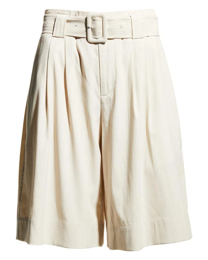 商品Ganni|Melange Suiting Pleated Shorts,价格¥961,第2张图片详细描述