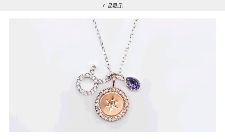 施华洛世奇正品项链女星座系列锁骨链时尚毛衣链礼物5349223（香港仓发货） 商品