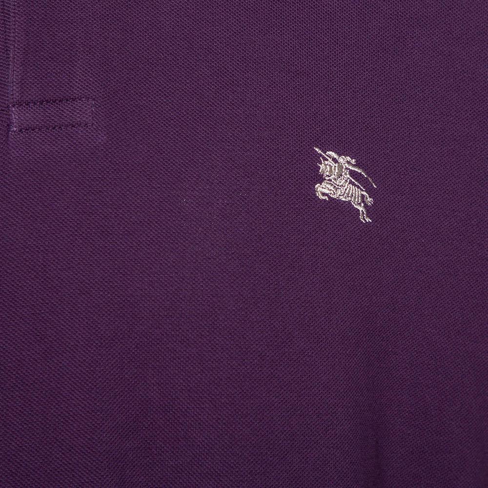 商品[二手商品] Burberry|Burberry Brit Purple Cotton Pique Polo T-Shirt XXL,价格¥739,第7张图片详细描述