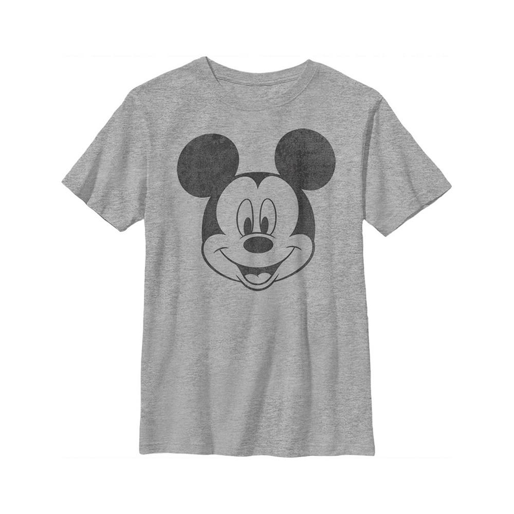 Boy's Mickey & Friends Smiling Mickey Mouse Distressed  Child T-Shirt商品第1张图片规格展示