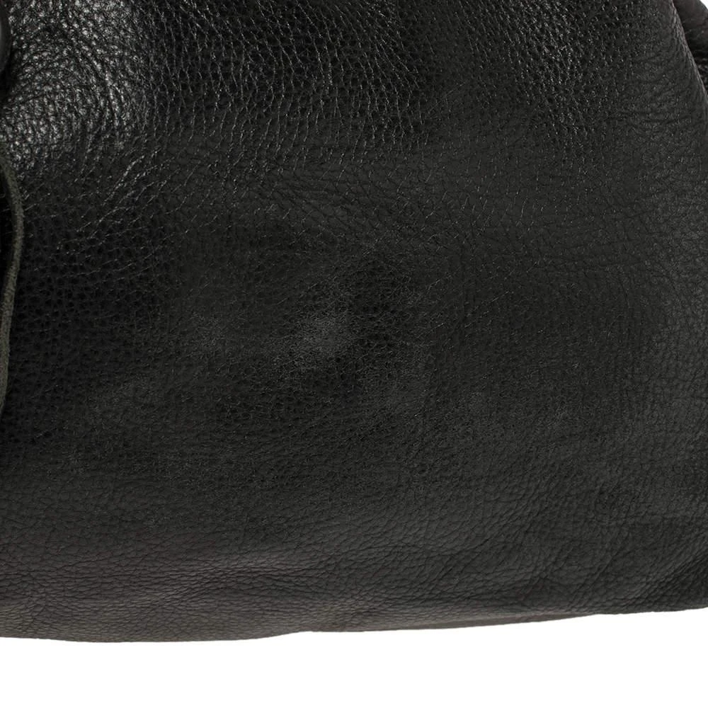 商品[二手商品] Furla|Furla Black Leather Drawstring Metal Handle Shoulder Bag,价格¥813,第5张图片详细描述